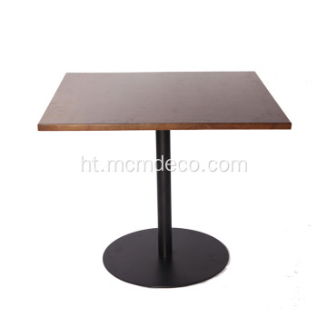 Kare Solid Wood Wood Side Table